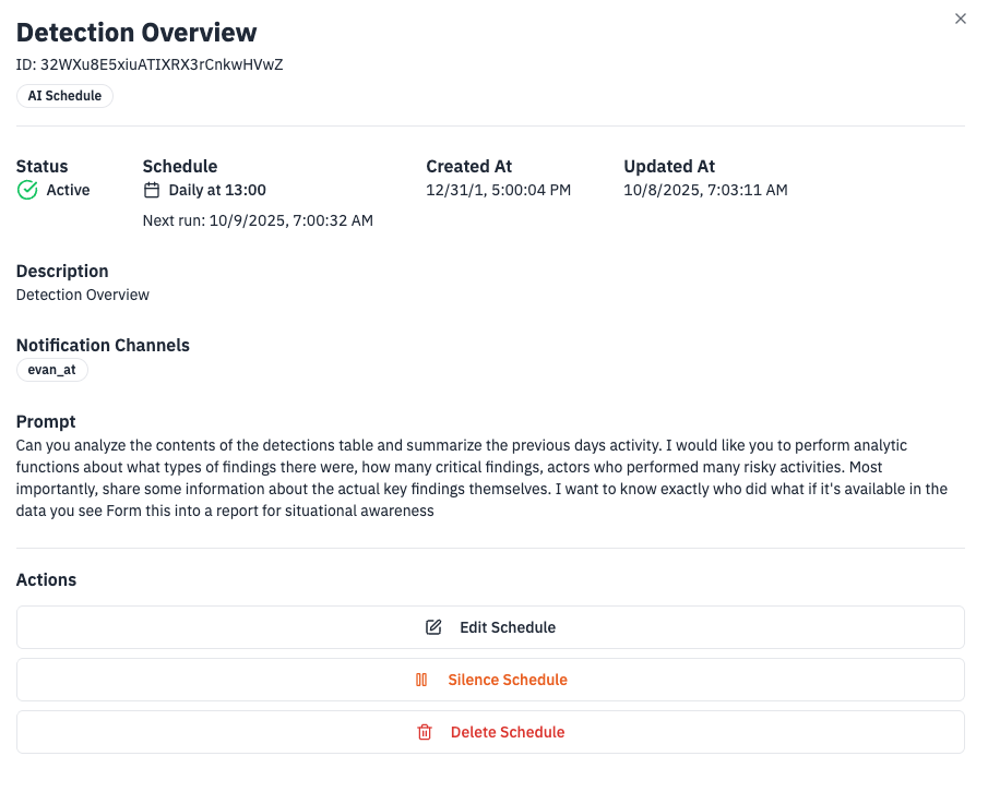 Scheduled Prompts Example